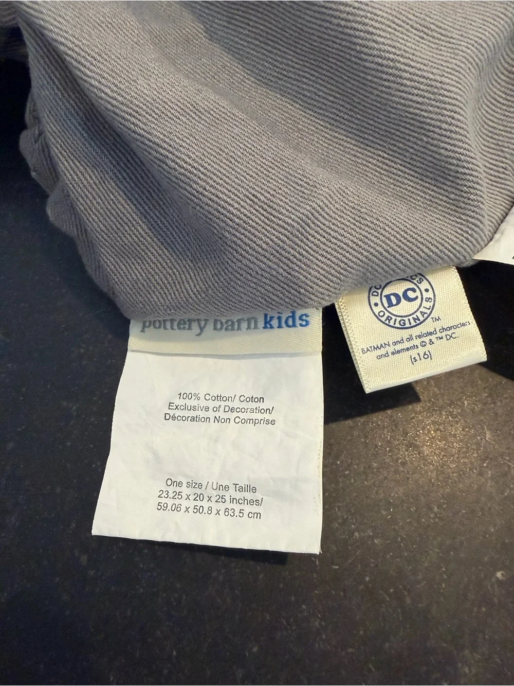 Pottery Barn Kids Batman Anywhere Chair Cover